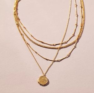 Anthropologie Layered Coin Necklace